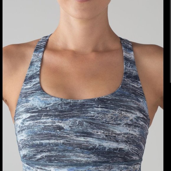 Lululemon Energy bra in Ariel Drift multi black size 8 - Picture 1 of 3